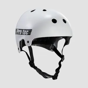 Protec Old School Certified Helmet Gloss White