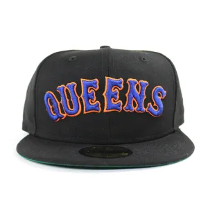 Queens New Era 59Fifty Fitted Hat (Green Under Brim)