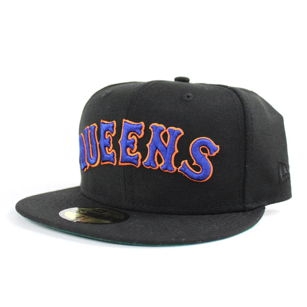 Queens New Era 59Fifty Fitted Hat (Green Under Brim)