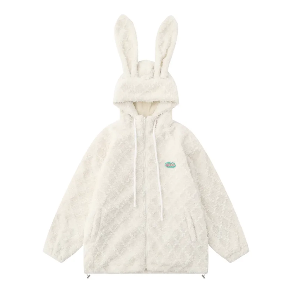 Rabbit Ears Lamb Wool Coat