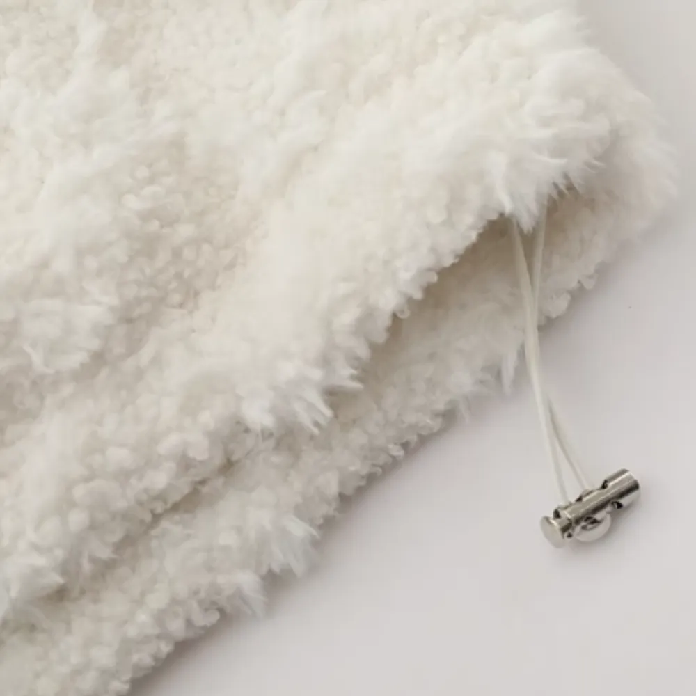 Rabbit Ears Lamb Wool Coat