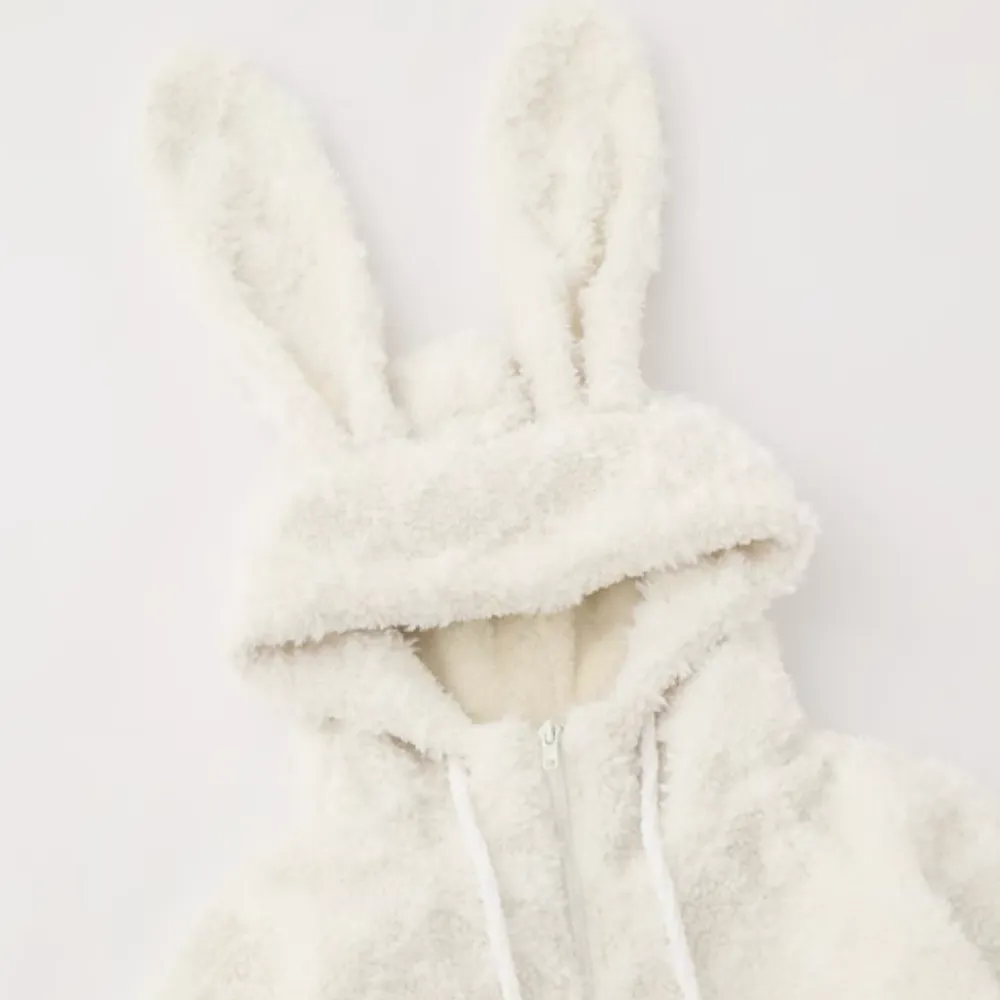 Rabbit Ears Lamb Wool Coat