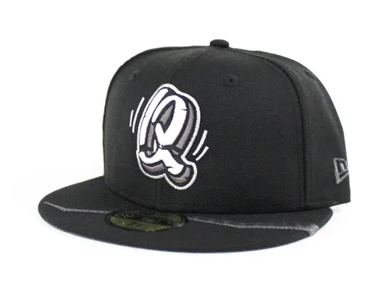 Rancho Cucamonga Quakes New Era 59Fifty Fitted Hat (Black M Black Dark Gray Under Brim)
