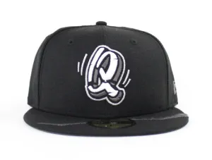 Rancho Cucamonga Quakes New Era 59Fifty Fitted Hat (Black M Black Dark Gray Under Brim)