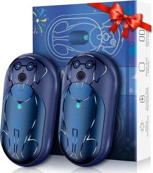 Rechargeable Hand Warmers 6000mAh Portable: Aleath Warm Gifts for Outdoor Hunting Camping - 2 Pack Electric Hot Handwarmers for Women Men