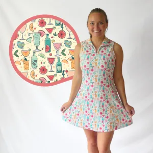 Retro Groovy Cocktail Golf Dress