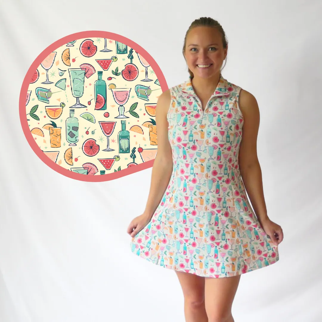 Retro Groovy Cocktail Golf Dress