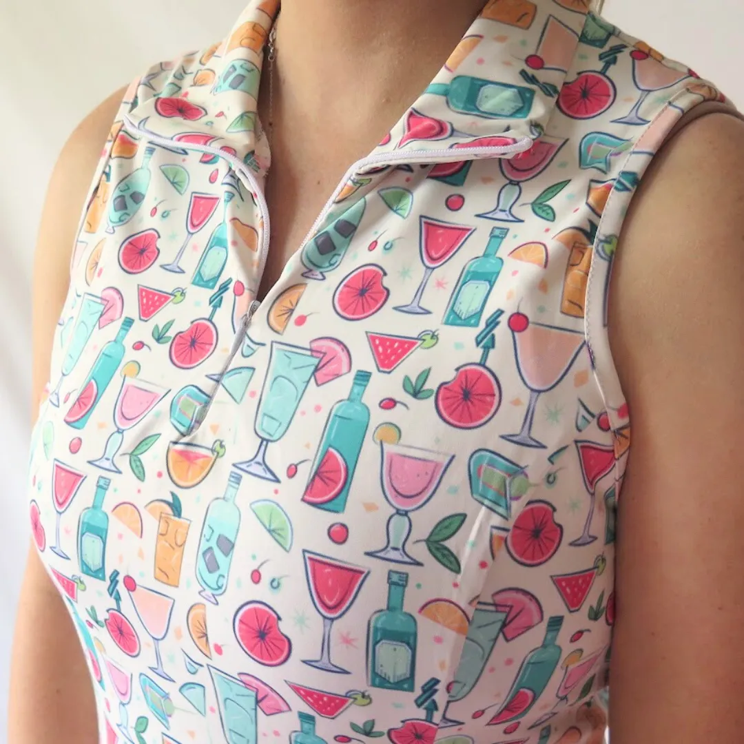 Retro Groovy Cocktail Golf Dress