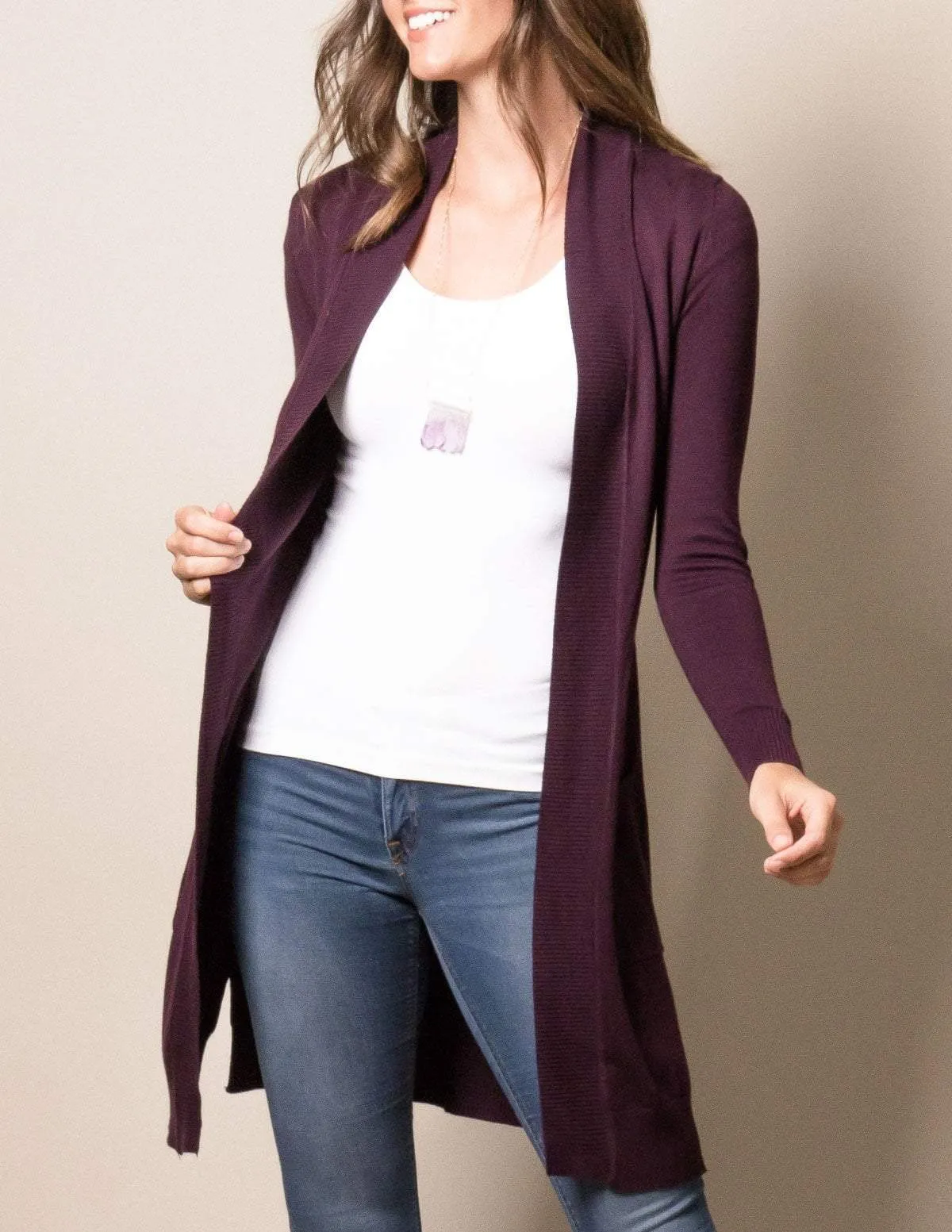 Retro Long Cardigan Wrap
