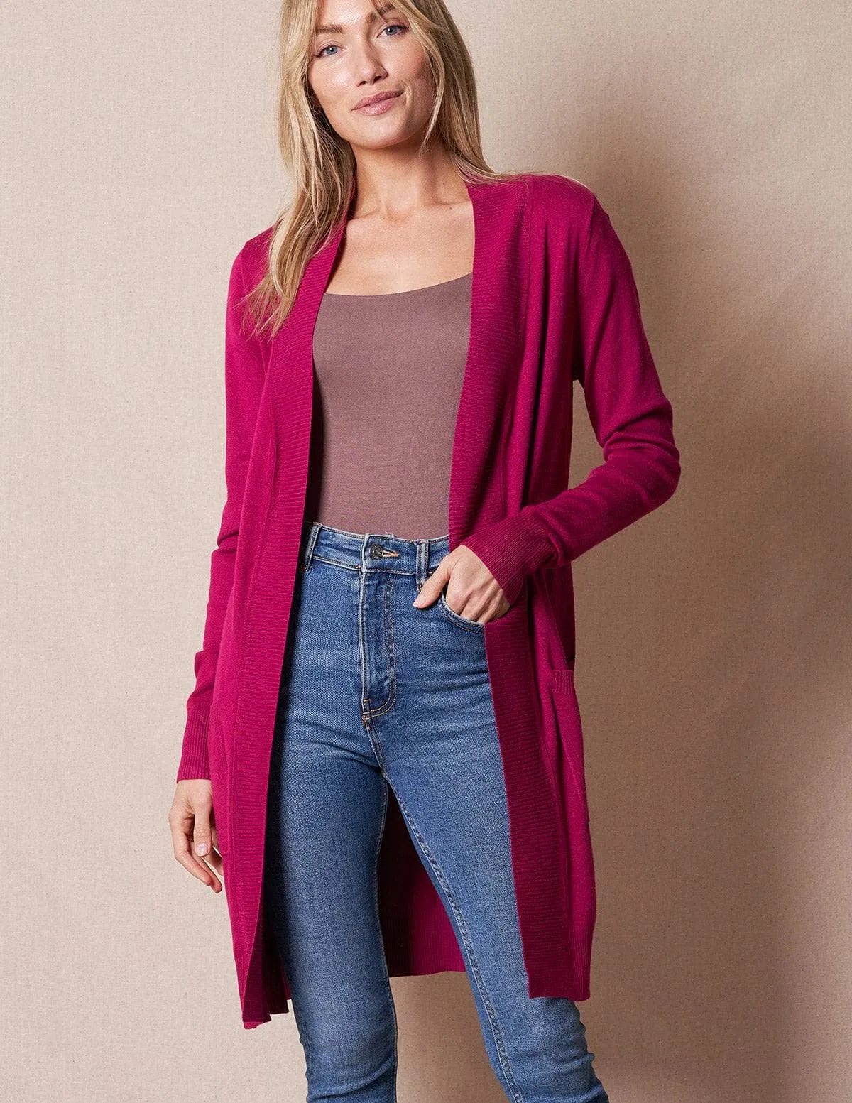 Retro Long Cardigan Wrap