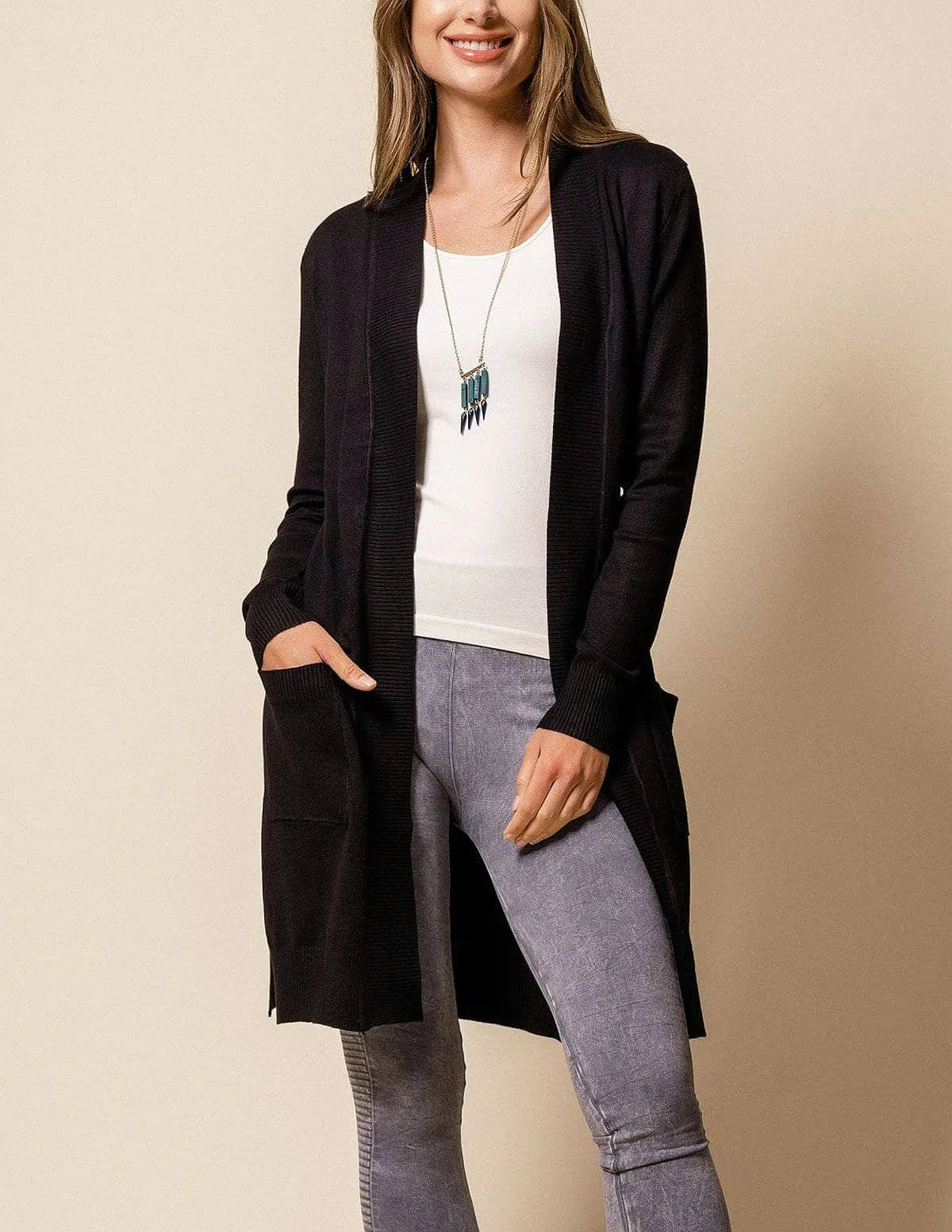 Retro Long Cardigan Wrap