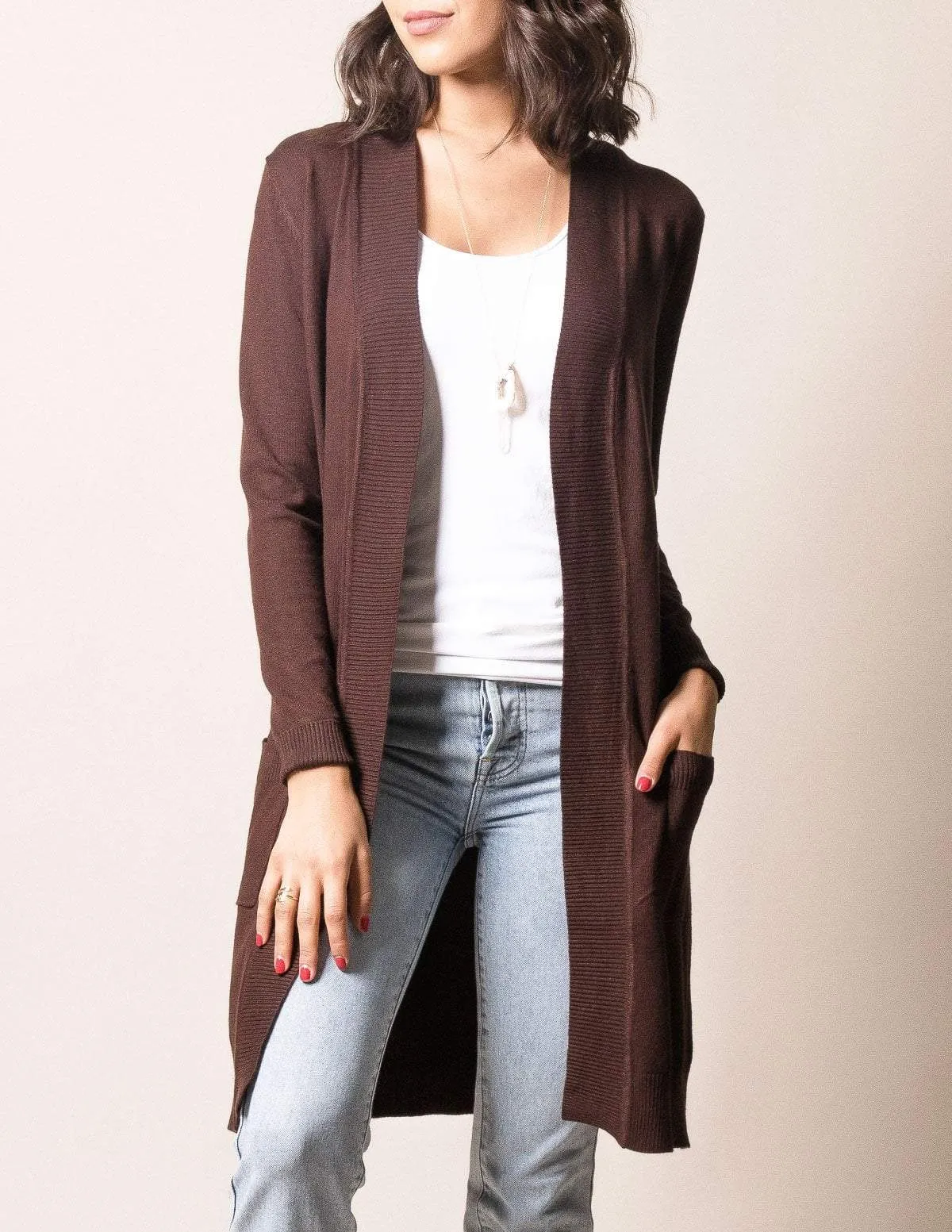 Retro Long Cardigan Wrap