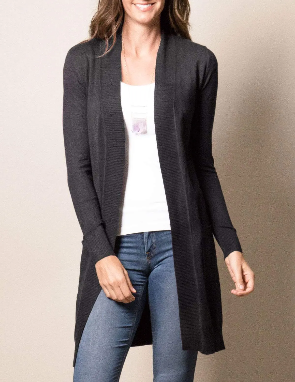 Retro Long Cardigan Wrap