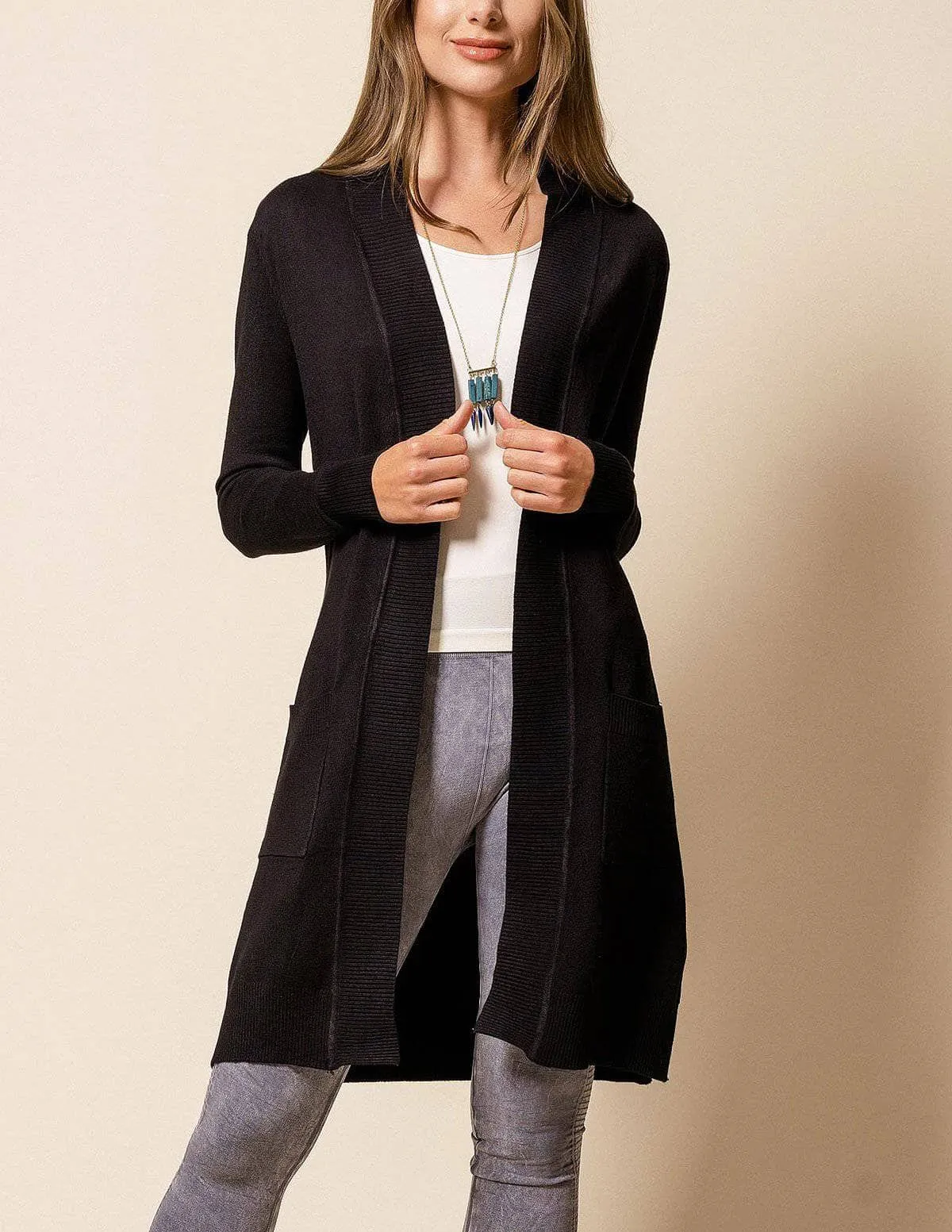 Retro Long Cardigan Wrap
