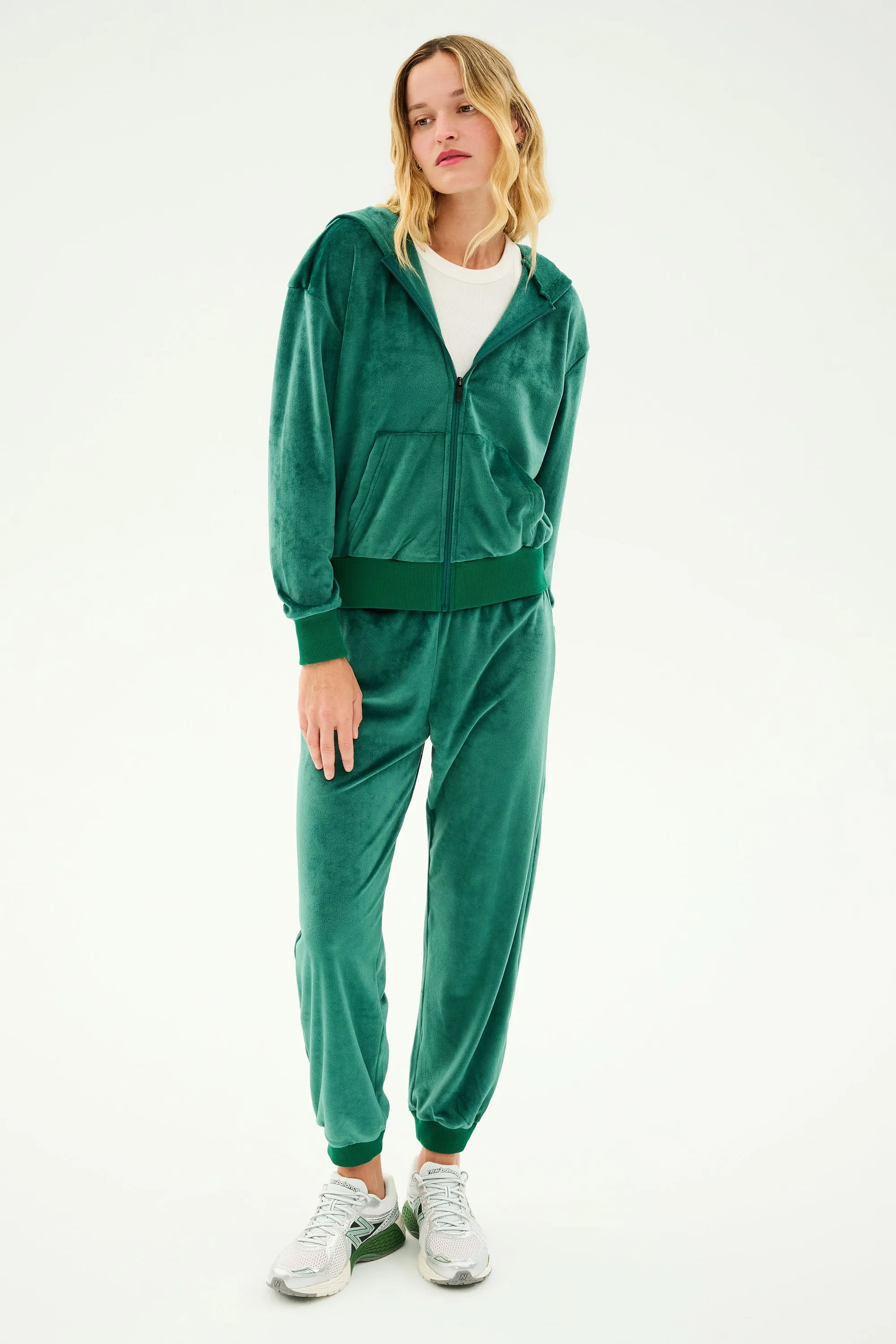 Rhys Velour Jogger - Arugula