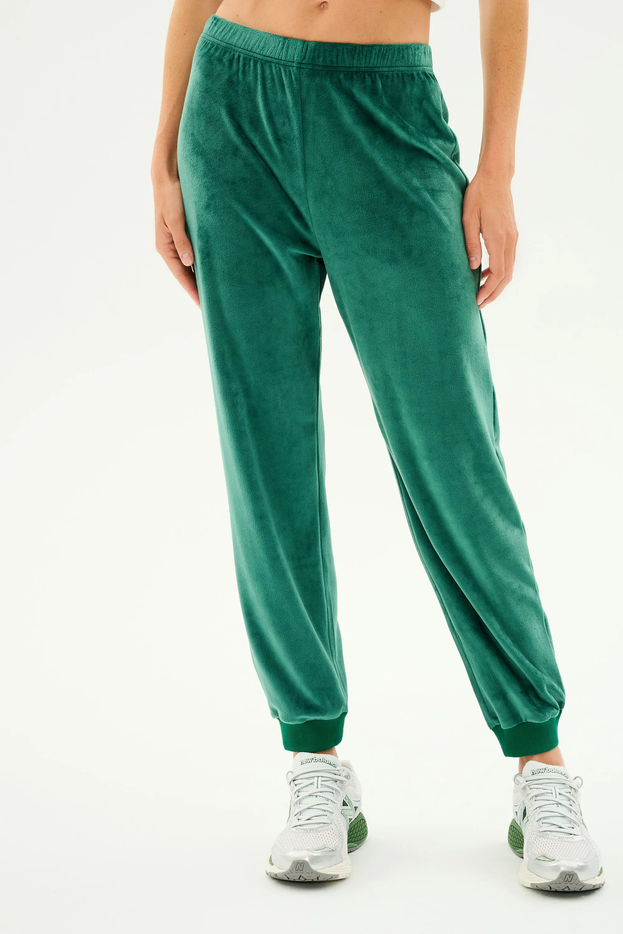 Rhys Velour Jogger - Arugula