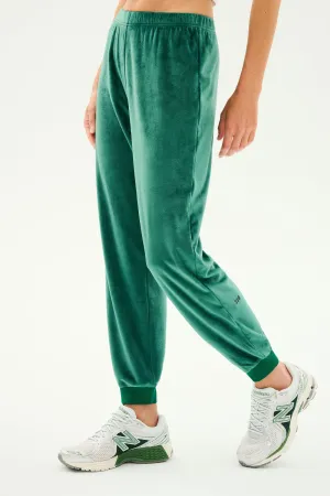 Rhys Velour Jogger - Arugula
