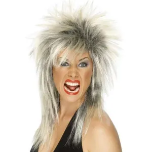 Rock Diva Wig - Blonde & Black