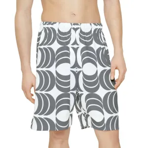 Rock your Workout in White Abstract Pattern Shorts