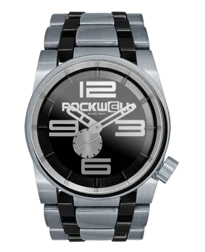 ROCKWELL THE 50mm WATCH SILVER BLACK CERAMIC