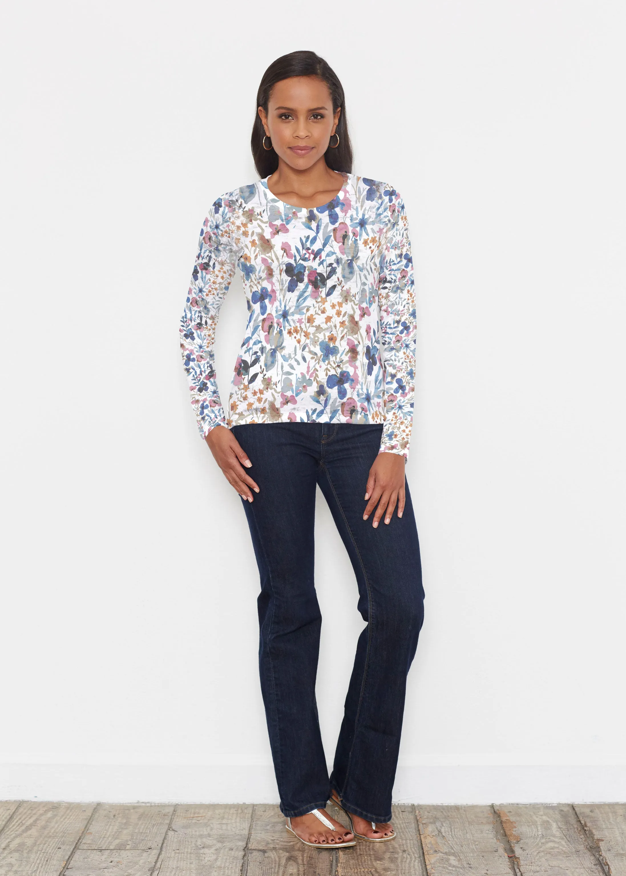 Rossa (8016) ~ Signature Long Sleeve Crew Shirt