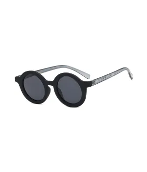 ROUND RETRO SUNGLASSES - OUTER SPACE BLACK