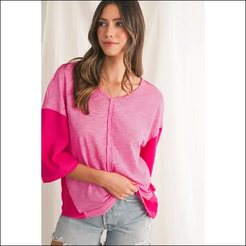 Sachet Pink V-neck: Seam Ripper's Nightmare, Fashionista's Dream 👚 Needful Things