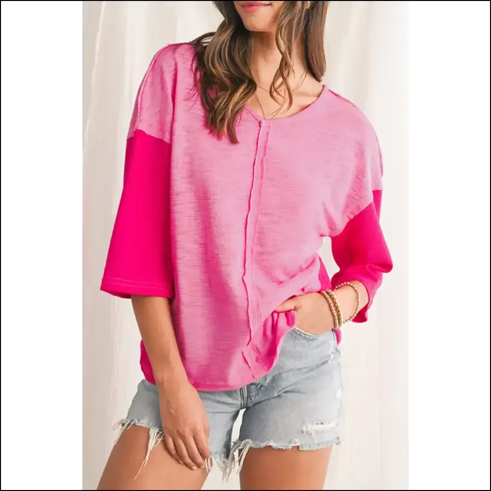 Sachet Pink V-neck: Seam Ripper's Nightmare, Fashionista's Dream 👚 Needful Things
