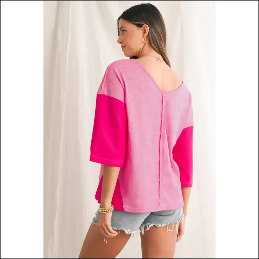 Sachet Pink V-neck: Seam Ripper's Nightmare, Fashionista's Dream 👚 Needful Things