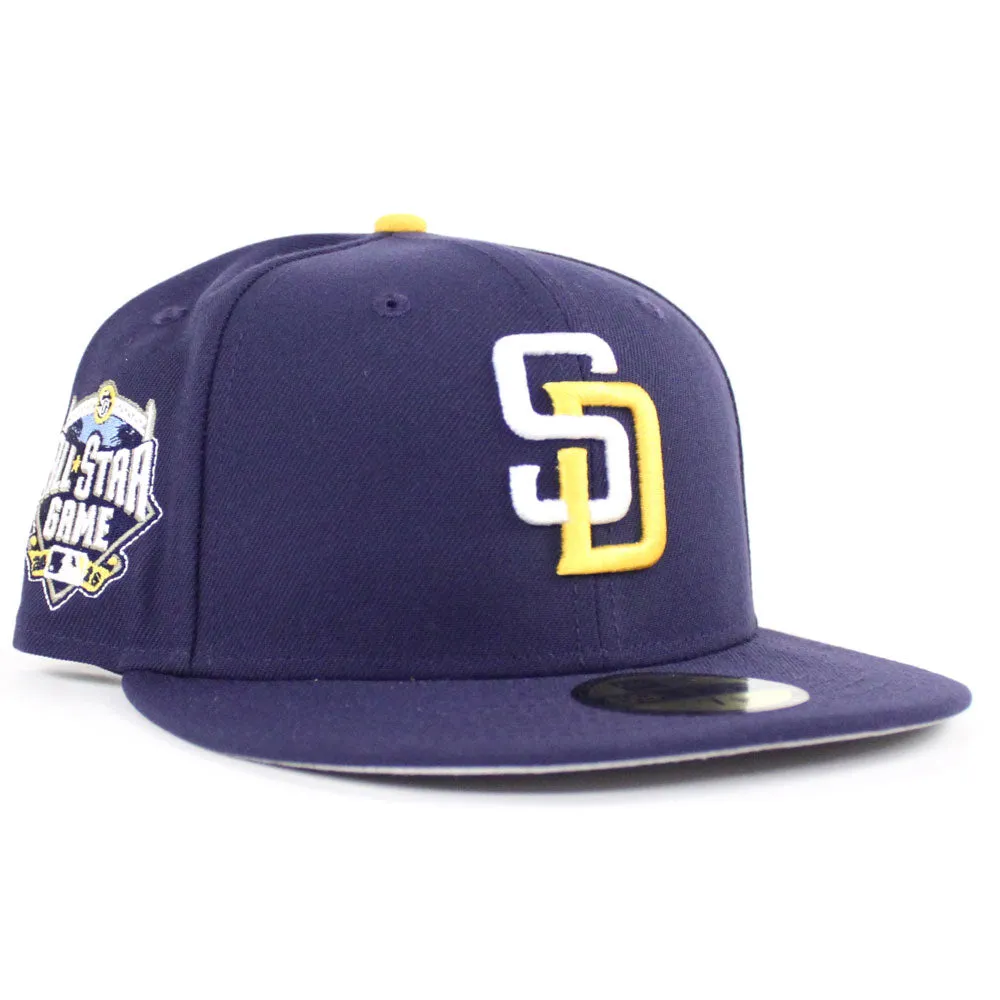 San Diego Padres 2016 All Star Game New Era Fitted 59Fifty Hat (Navy Gray Under Brim)