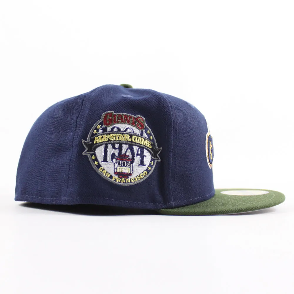 San Francisco Giants 1984 All Star Game New Era 59Fifty Fitted Hat (Oceanside Rifle Green Gray Under Brim)