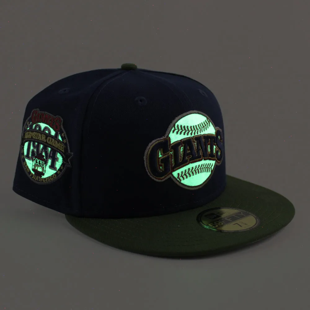 San Francisco Giants 1984 All Star Game New Era 59Fifty Fitted Hat (Oceanside Rifle Green Gray Under Brim)