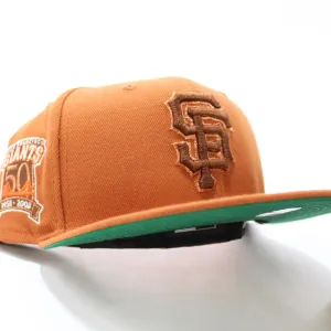 San Francisco Giants 50th Anniversary New Era 59Fifty Fitted Hat (Rust Orange Green Under Brim)