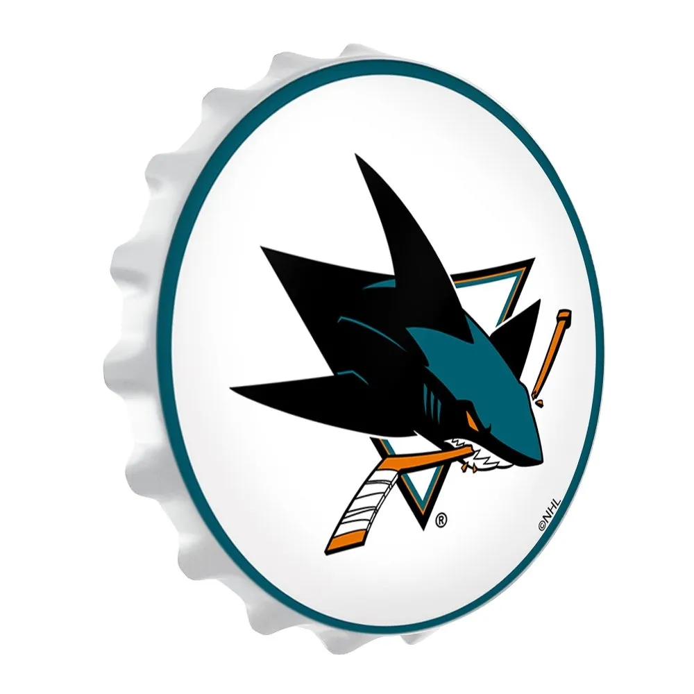 San Jose Sharks: Bottle Cap Wall Light