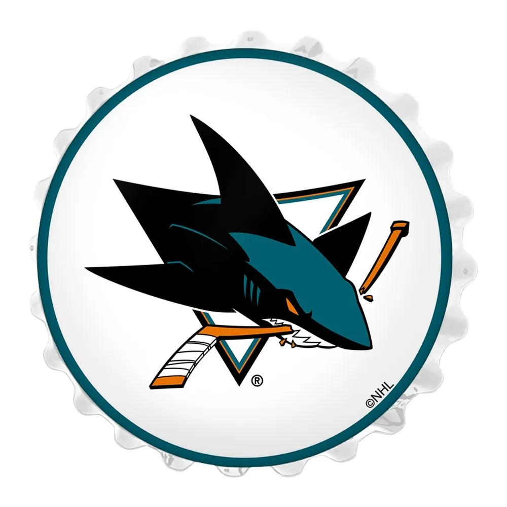 San Jose Sharks: Bottle Cap Wall Light