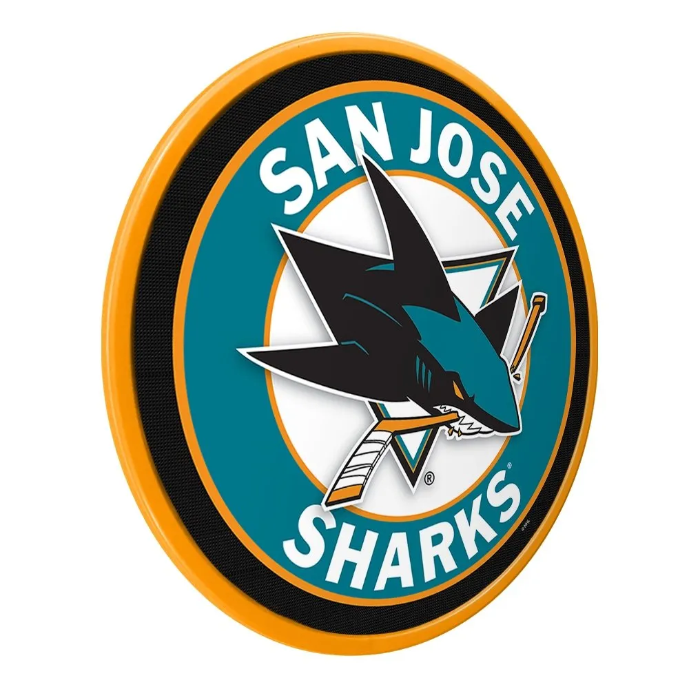 San Jose Sharks: Modern Disc Wall Sign