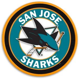 San Jose Sharks: Modern Disc Wall Sign