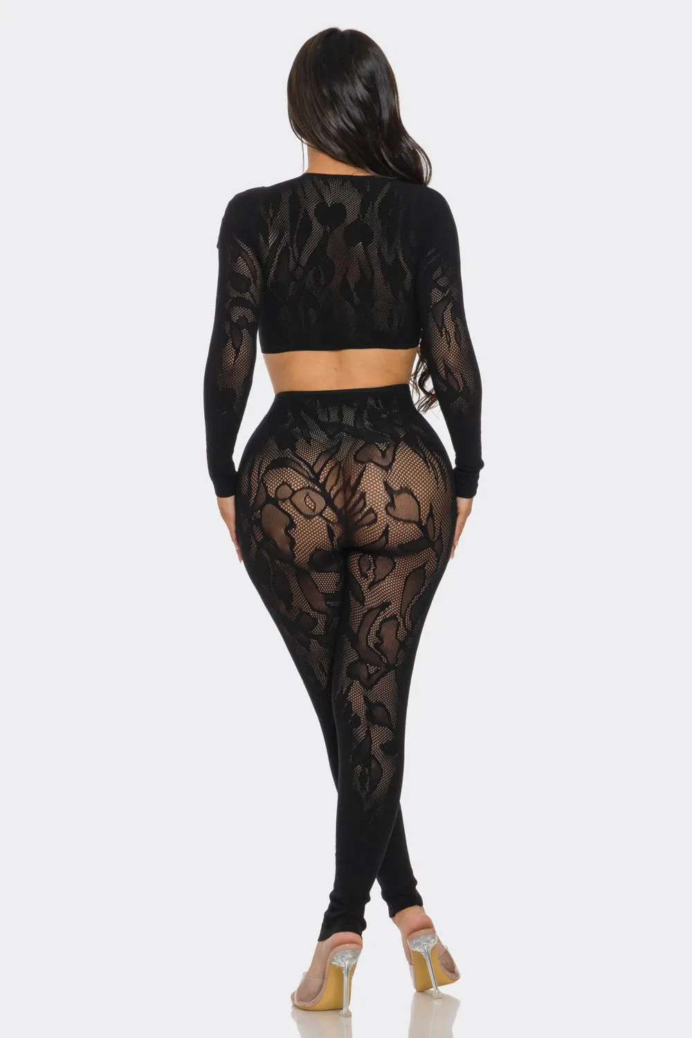 Seamless Long Sleeve Set with Accessories