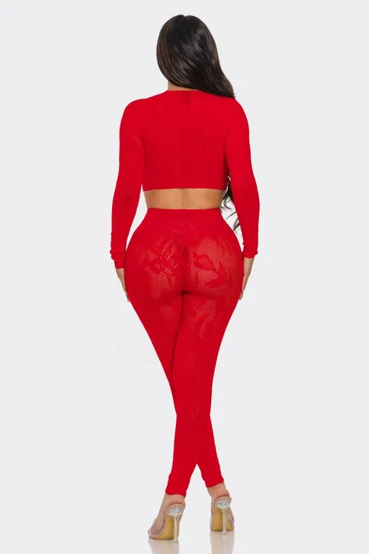 Seamless Long Sleeve Set with Accessories