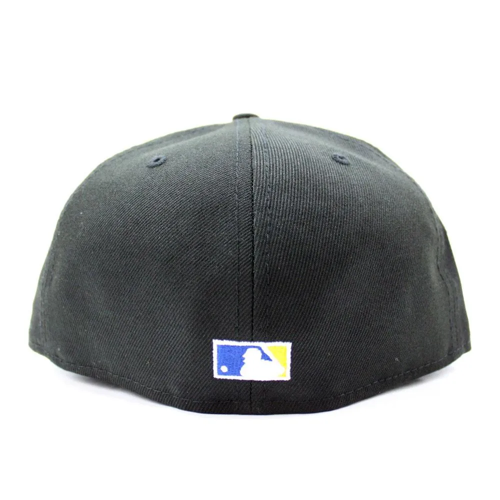 Seattle Mariners 40TH Anniversary New Era 59Fifty Fitted Hat (Black Blue YellowGrey Under Brim)