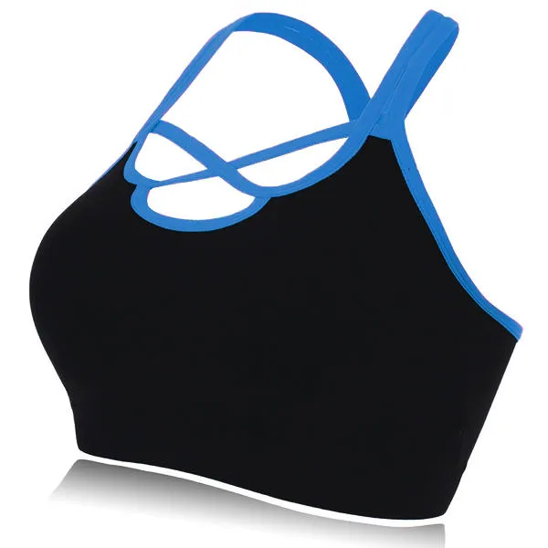 Sexy Cross-criss Back Wireless Camisole Bandeau Sports Yoga Bra