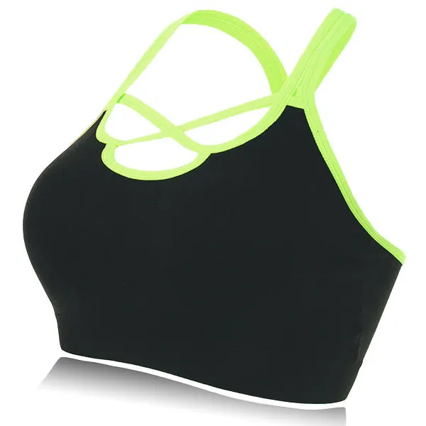 Sexy Cross-criss Back Wireless Camisole Bandeau Sports Yoga Bra