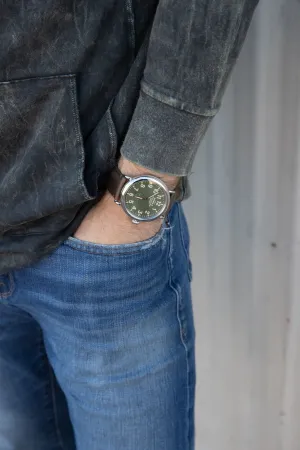 SHINOLA RUNWELL WATCH DARK OLIVE DIAL