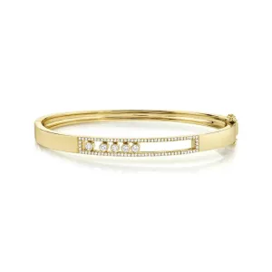Shy Creation Diamond Slider Bangle