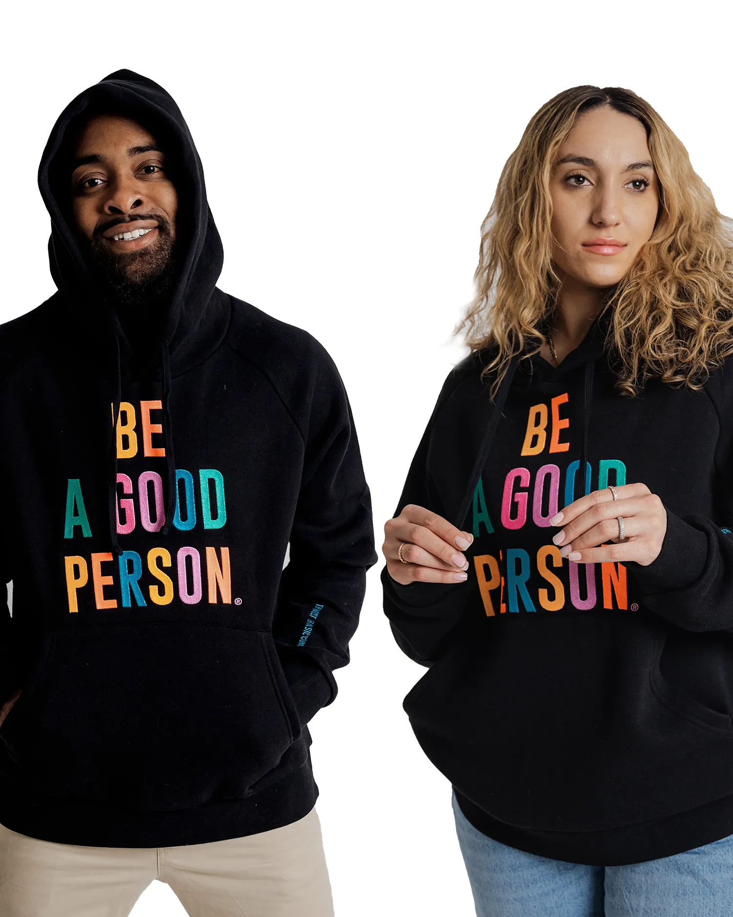 Signature Embroidered Hoodie - Black Color Spectrum
