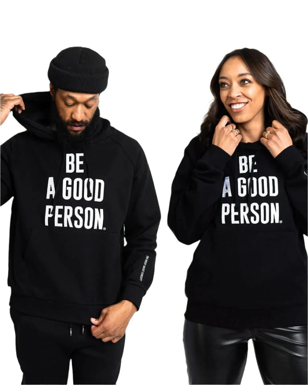 Signature Embroidered Hoodie - Black