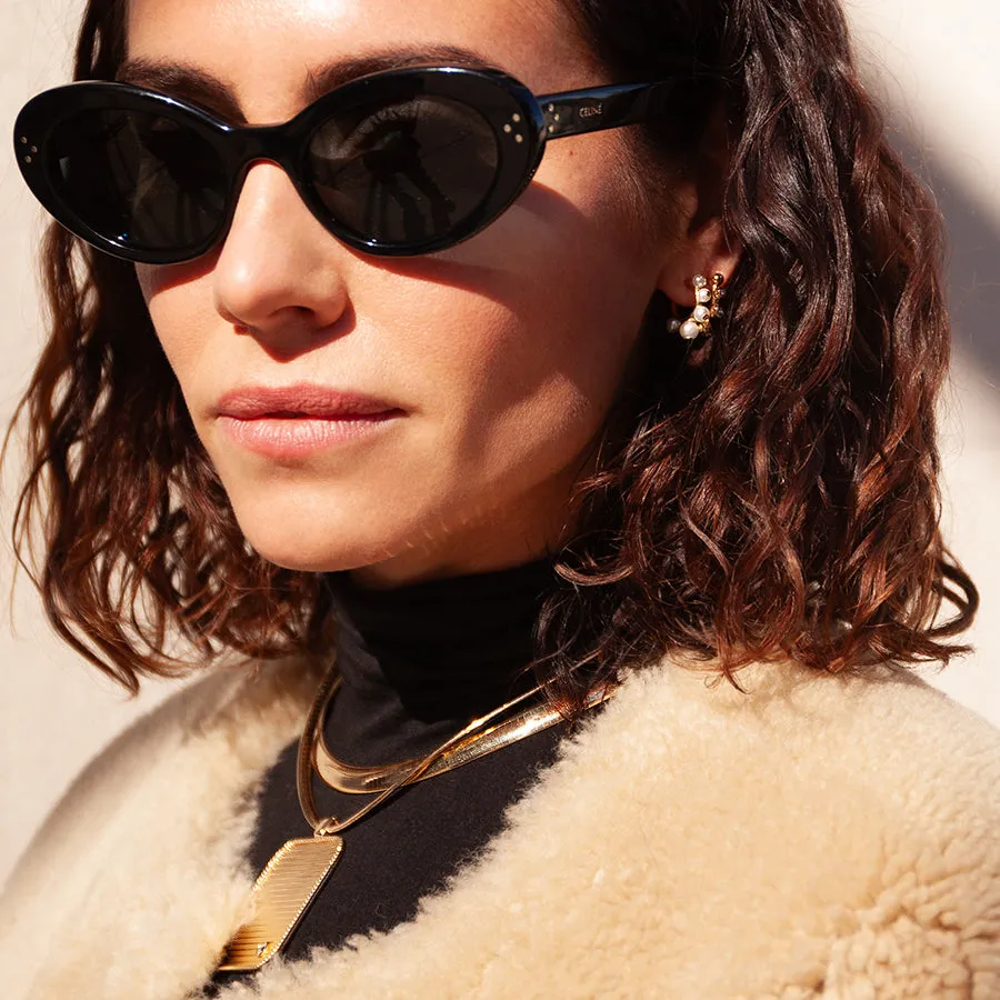 Signature Small Pearl Hoops