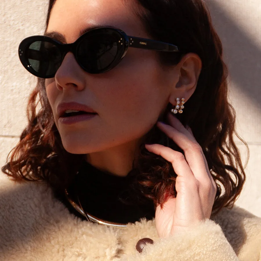 Signature Small Pearl Hoops