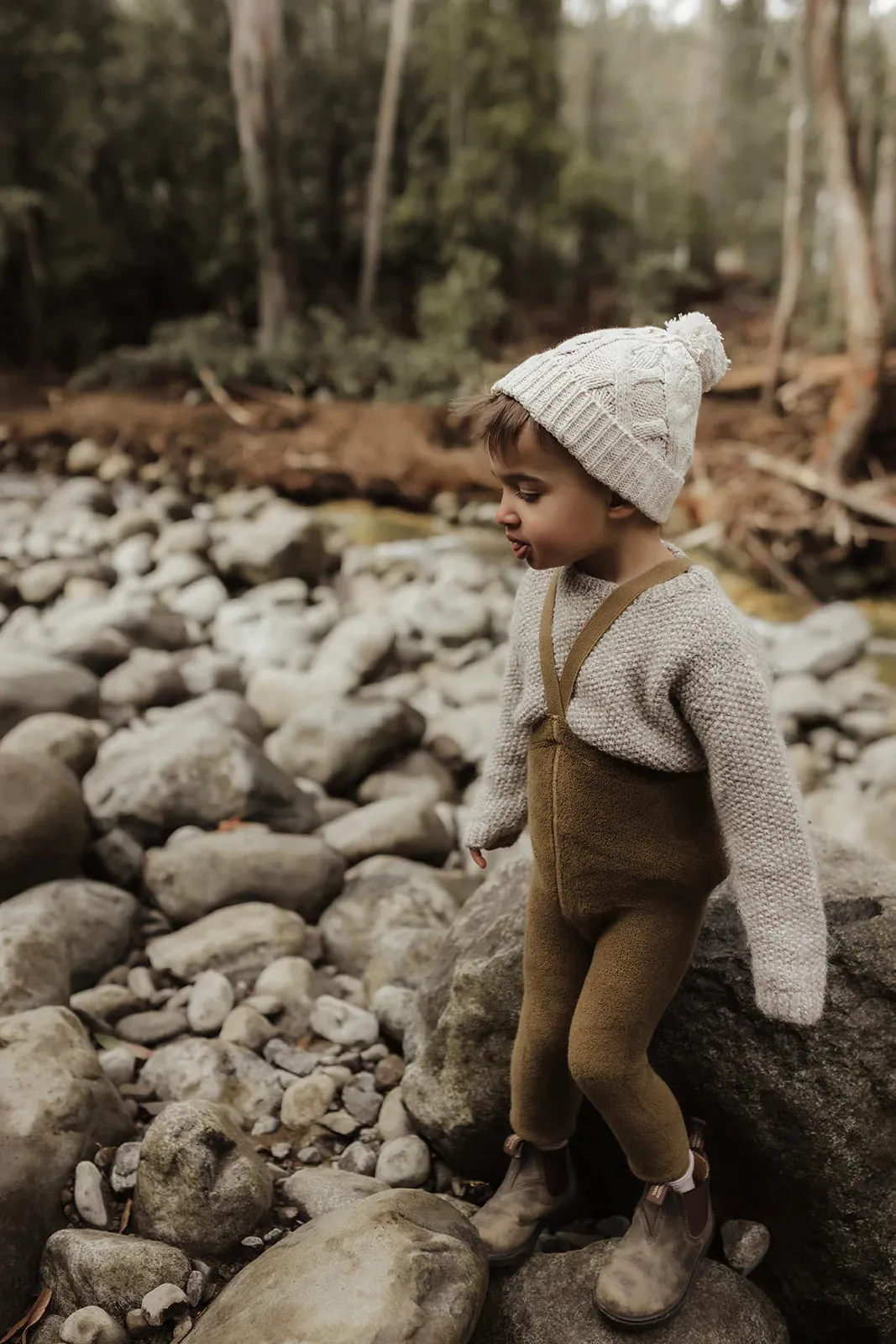 Silly Silas Warmy Acorn Brown Cotton Tights