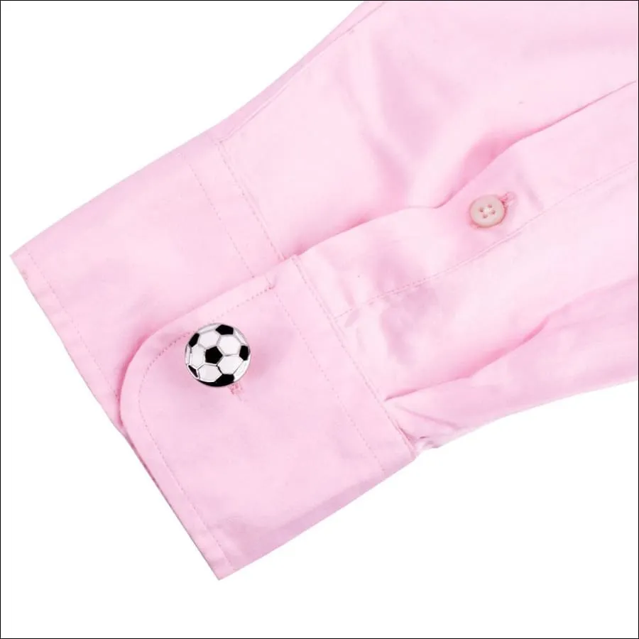 Silver Football Cufflinks